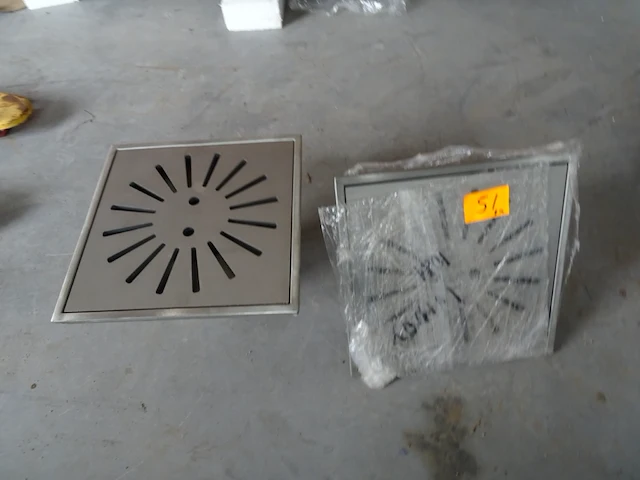 2x inox afvoer - afbeelding 1 van  5