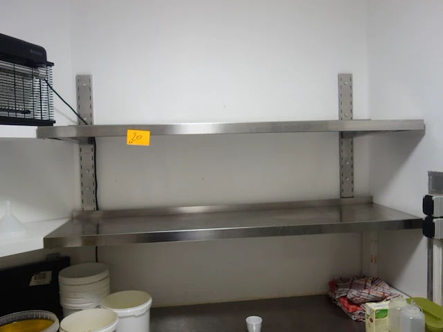 2x inox liggers - afbeelding 1 van  2