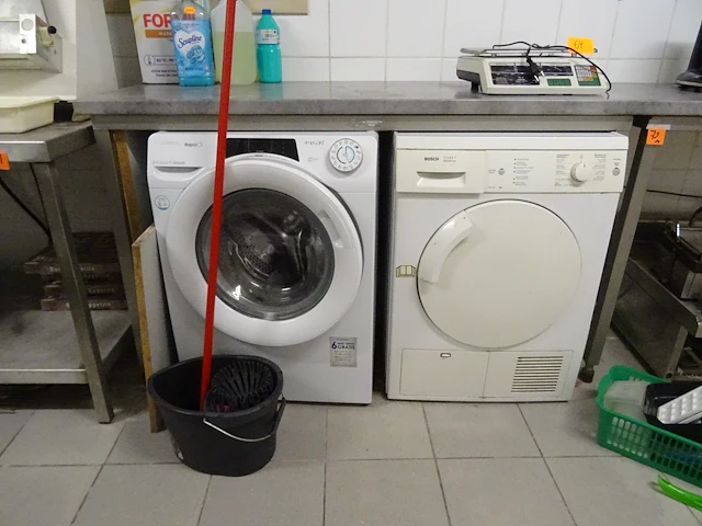 2x inox onderstel met houten blad - afbeelding 3 van  3