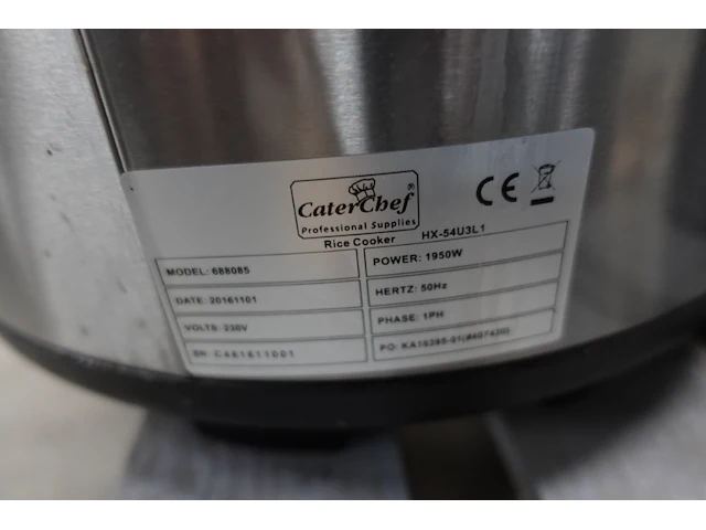 2x inox rijstkoker caterchef - afbeelding 3 van  3