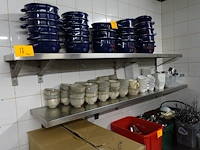 2x inox schap - afbeelding 1 van  3