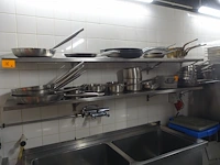 2x inox schap - afbeelding 1 van  3
