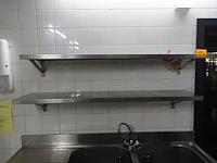 2x inox schap - afbeelding 1 van  5