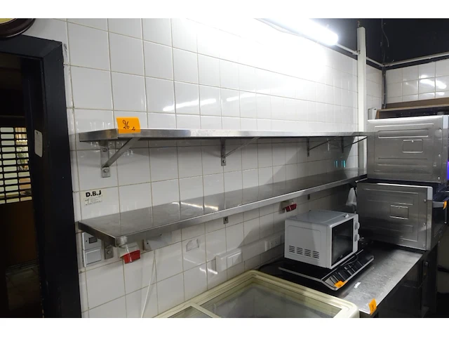 2x inox schap - afbeelding 1 van  4