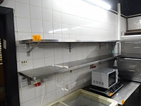 2x inox schap - afbeelding 1 van  4