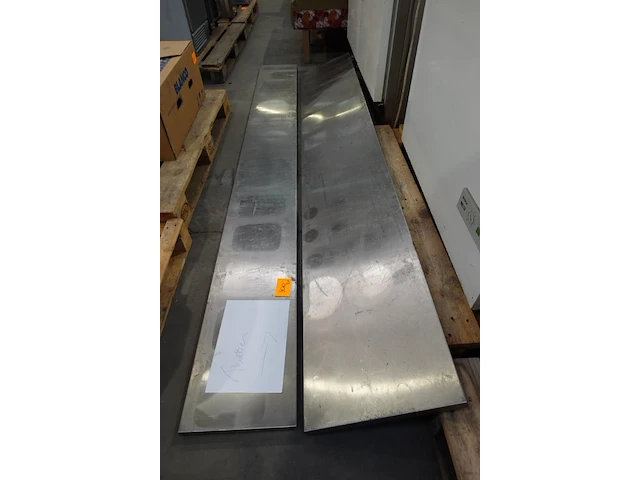 2x inox schap - afbeelding 1 van  2