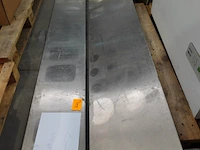 2x inox schap - afbeelding 1 van  2