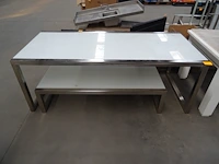 2x inox tuintafel - afbeelding 1 van  3