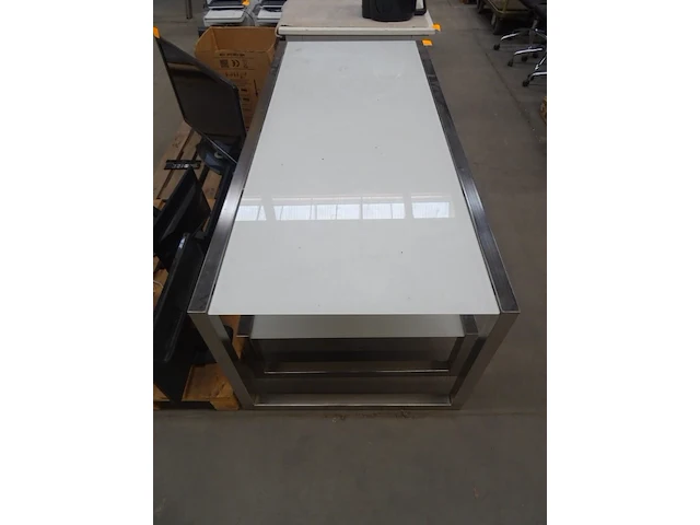 2x inox tuintafel - afbeelding 2 van  3