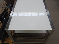 2x inox tuintafel - afbeelding 2 van  3