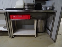 2x inox werktafel + diversen - afbeelding 4 van  7