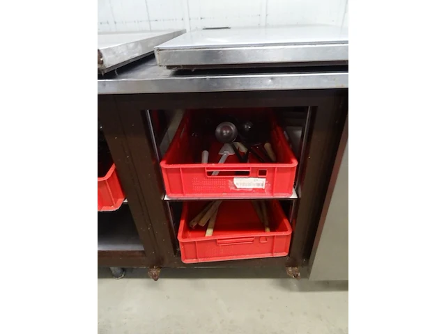 2x inox werktafel/kast - afbeelding 7 van  8