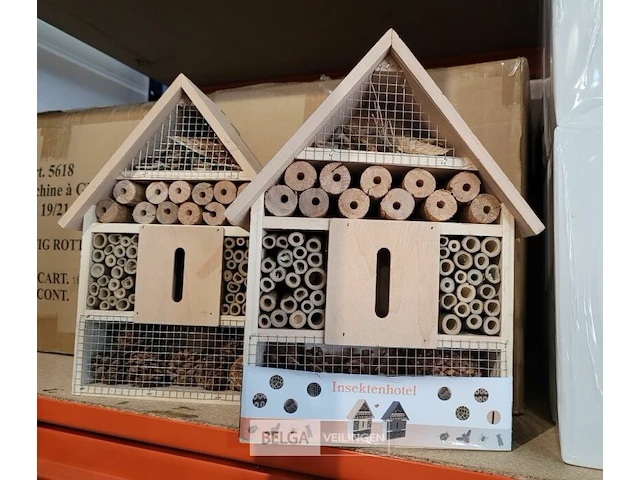 2x insectenhotel 22x9x30 cm. - afbeelding 1 van  2