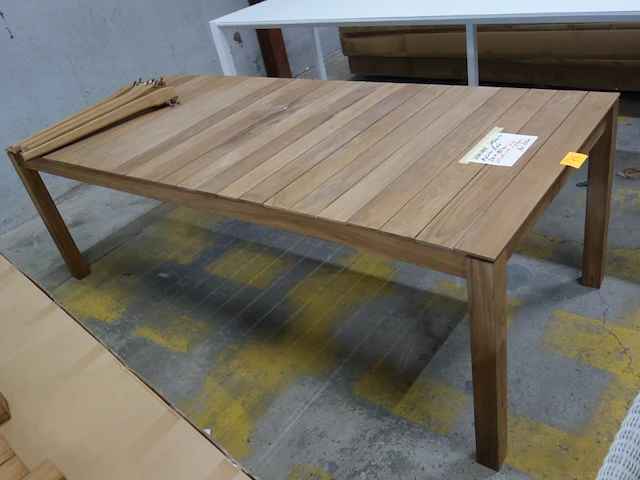 2x jardinico teak tafel - afbeelding 2 van  6