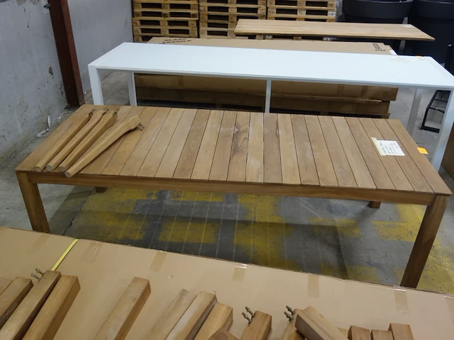 2x jardinico teak tafel - afbeelding 3 van  6