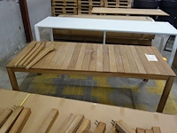 2x jardinico teak tafel - afbeelding 3 van  6