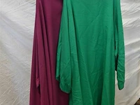 2x kazuifel paars/groen - afbeelding 1 van  4