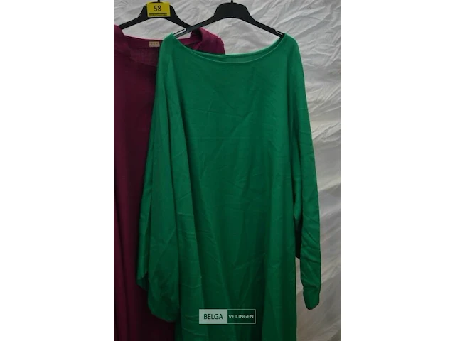 2x kazuifel paars/groen - afbeelding 2 van  4
