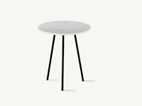 2x keramische salontafelblad round statarietto bianco matte - 400mm - afbeelding 1 van  3