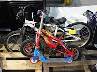 2x kinderfiets + step - afbeelding 1 van  5