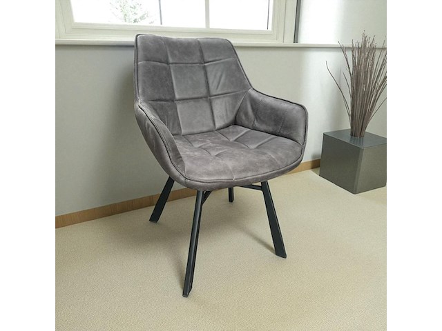 2x kuipstoel microfiber - afbeelding 1 van  1