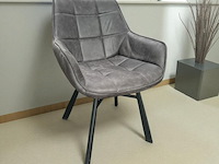 2x kuipstoel microfiber - afbeelding 1 van  1