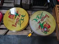 2x kunststoffen lichtreclame brugse zot - afbeelding 1 van  3