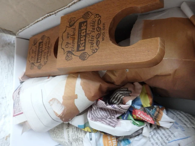 2x kwakglas houten voet - afbeelding 1 van  1