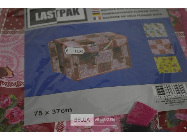 2x lastpak dubbele fietstassen 75x37cm - afbeelding 2 van  2