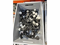 2x led lichtslingers 10m + 10x e27 warm wit - afbeelding 1 van  1