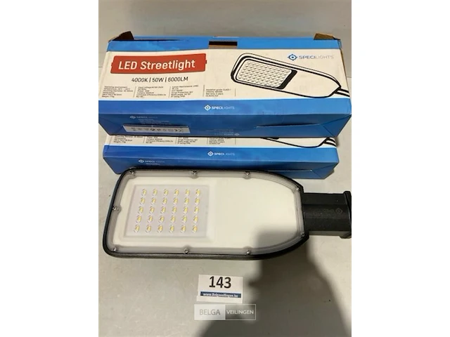 2x led straatlamp 4000k 50w 6000 lm - afbeelding 1 van  3