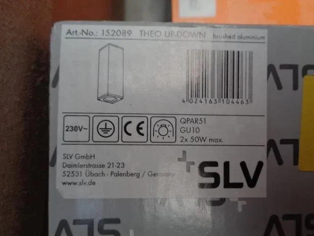 2x led wandtoestel slv - afbeelding 1 van  2