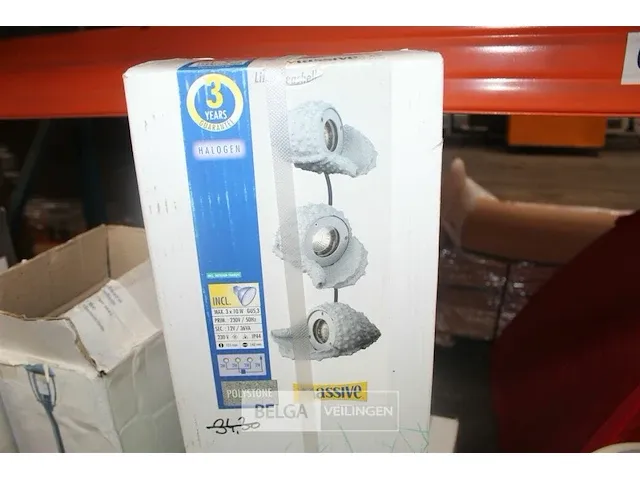 2x massive polystone halogeen tuinlamp - afbeelding 2 van  4