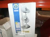 2x massive polystone halogeen tuinlamp - afbeelding 2 van  4
