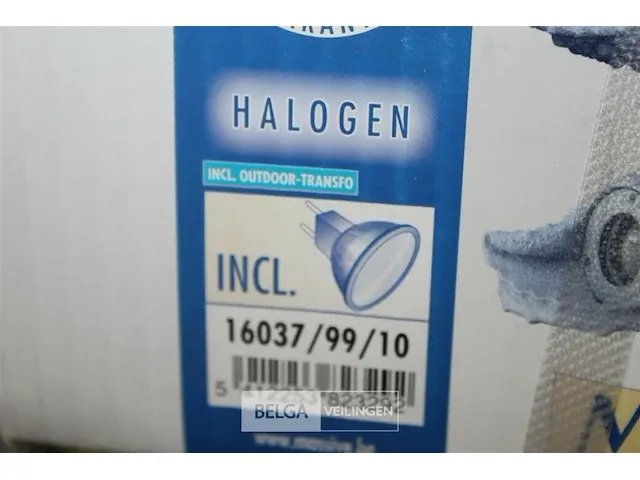 2x massive polystone halogeen tuinlamp - afbeelding 4 van  4