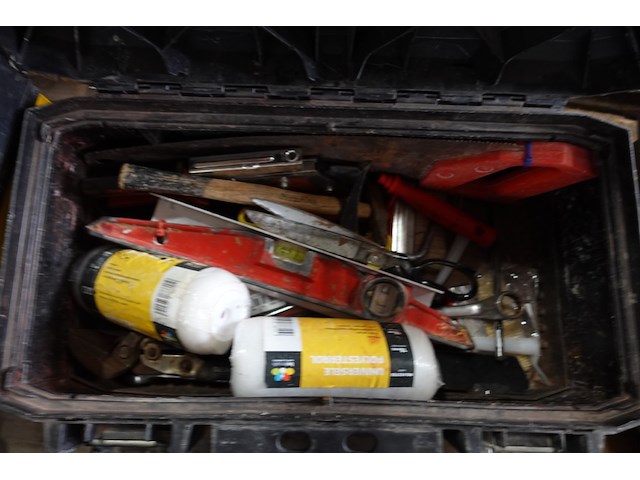 2x materiaalkoffer stanley + inhoud - afbeelding 2 van  3