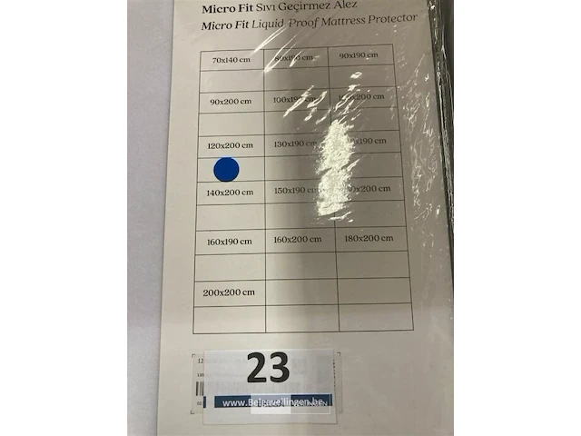 2x matrasbeschermers wit waterproof 120x200 - afbeelding 2 van  2