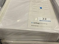 2x matrasbeschermers wit waterproof 140x190 - afbeelding 1 van  2
