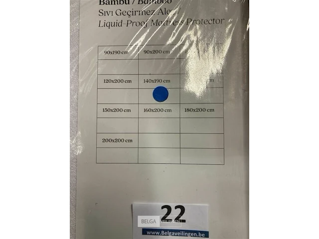 2x matrasbeschermers wit waterproof 140x190 - afbeelding 2 van  2