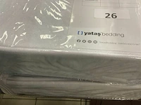 2x matrasbeschermers wit waterproof 90x190 - afbeelding 1 van  3