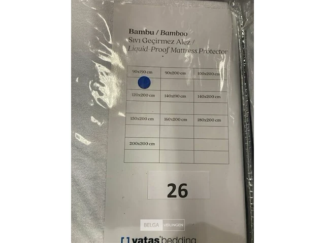 2x matrasbeschermers wit waterproof 90x190 - afbeelding 2 van  3