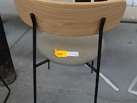 2x metaal/houten stoel pr living - afbeelding 4 van  4