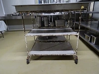 2x metalen afruimkar - afbeelding 2 van  4