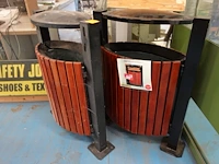 2x metalen buitenafvalbak - afbeelding 3 van  3