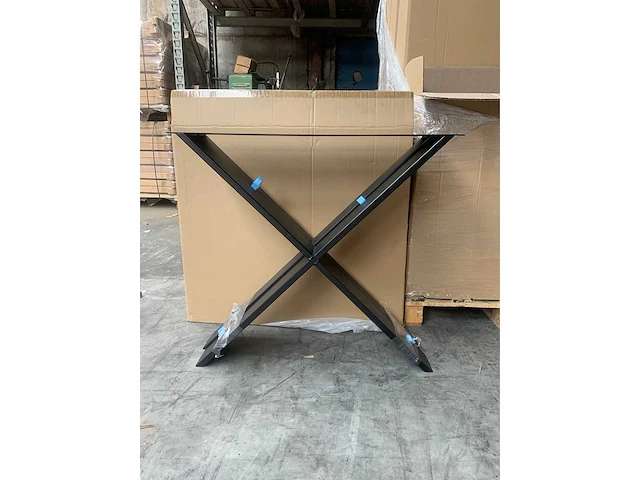 2x metalen kruisonderstel smal - afbeelding 1 van  3