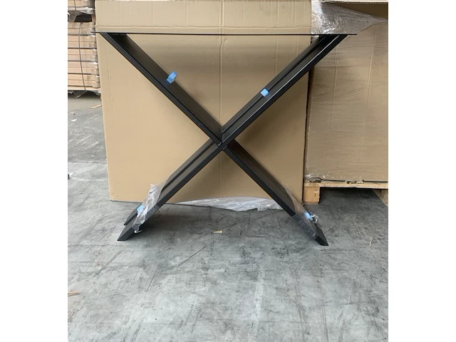 2x metalen kruisonderstel smal - afbeelding 1 van  3