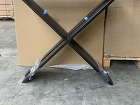 2x metalen kruisonderstel smal - afbeelding 1 van  3