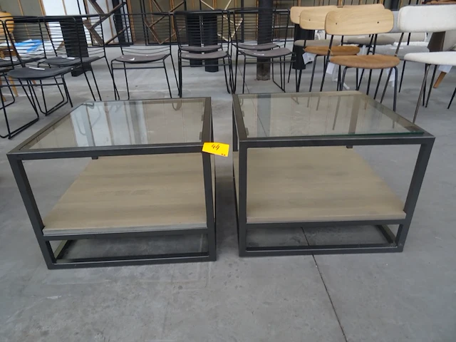 2x metalen salontafel - afbeelding 1 van  3