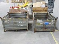 2x metalen stapelbak - afbeelding 1 van  4