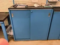 2x metalen werkbank + 3x kast - afbeelding 8 van  10